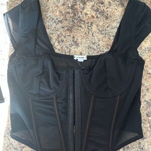 Garage Black Crop Top